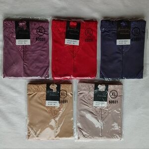 Jennifer Intimates 5 Pair Microfiber Shaping High Waist Briefs Style 63031 XL